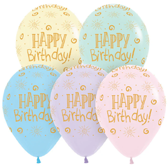 11in Sempertex Pastel Gold Birthday 50ct - Joker Party Supply