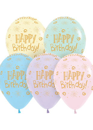 11in Sempertex Pastel Gold Birthday 50ct - Joker Party Supply