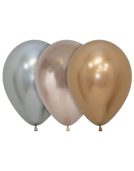 5in Sempertex Reflex Assortment Golden Luxury 100ct - Joker Party Supply
