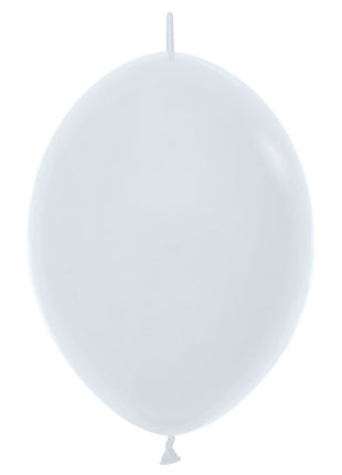 Sempertex Link-O-Loon Fashion White de 12 pulgadas, 50 unidades