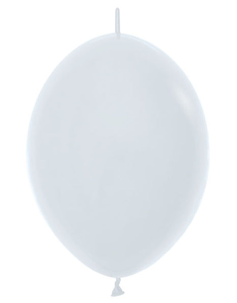 Sempertex Link-O-Loon Fashion White de 12 pulgadas, 50 unidades
