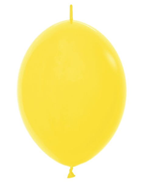 6in Sempertex Link-O-Loon Fashion Yellow 50ct - Joker Party Supply