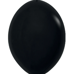12in Sempertex Link-O-Link Deluxe Black 50ct - Joker Party Supply