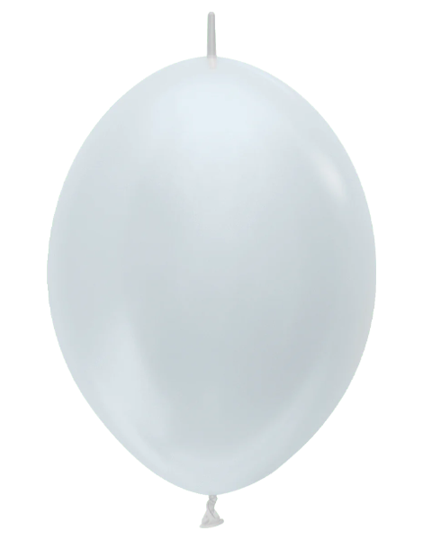 12in Sempertex Link-O-Loon Pearl White 50ct - Joker Party Supply