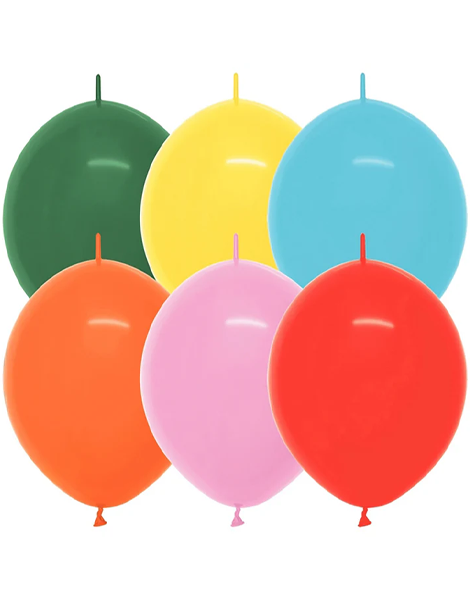12in Sempertex Link-O-Loon Fashion Assortment 50ct - Joker Party Supply