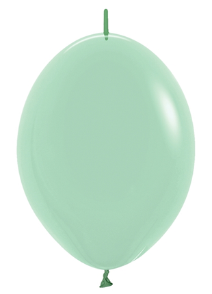 Sempertex Link-O-Loon Pastel Dusk Green Tea de 12 pulgadas, 50 unidades