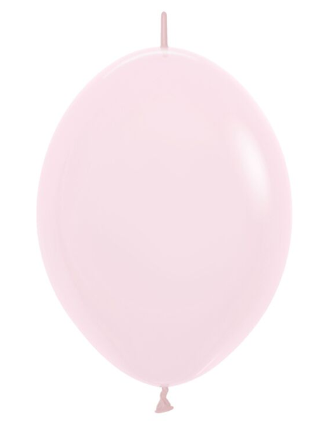 6in Sempertex Link-O-Loon Pastel Matte Pink 50ct - Joker Party Supply