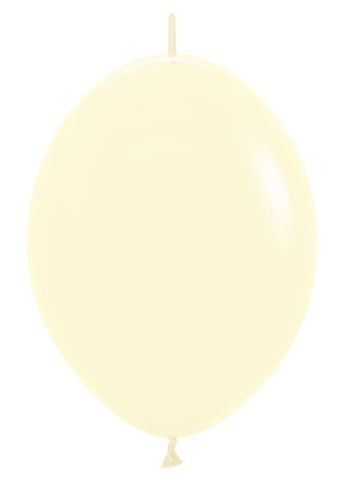 12in Sempertex Link-O-Loon Pastel Matte Yellow 50ct - Joker Party Supply