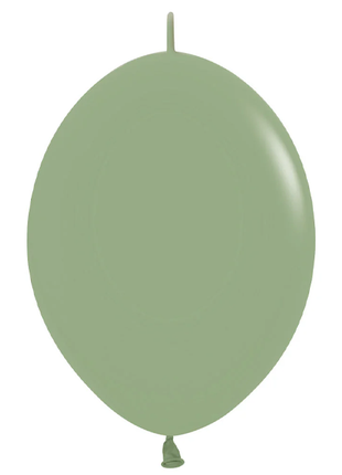 6in Sempertex Link-O-Loon Deluxe Eucalyptus 50ct - Joker Party Supply