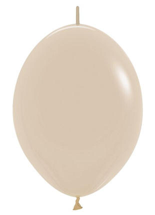 12in Sempertex Link-O-Loon Deluxe White Sand 50ct - Joker Party Supply