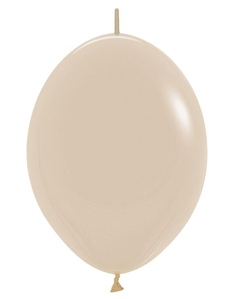 12in Sempertex Link-O-Loon Deluxe White Sand 50ct - Joker Party Supply