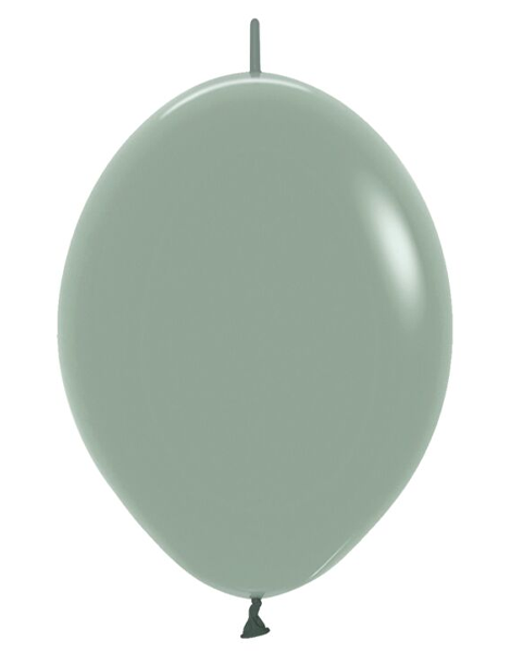 6in Sempertex Link-O-Loon Pastel Dusk Laurel Green 50ct - Joker Party Supply