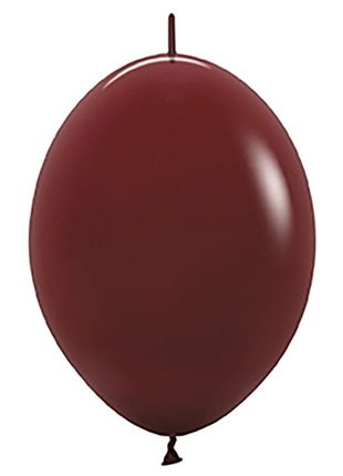 12in Sempertex Link-O-Loon Deluxe Merlot 50ct - Joker Party Supply