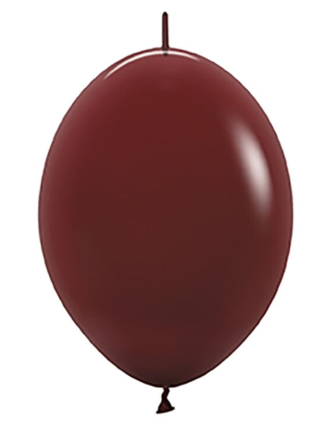 12in Sempertex Link-O-Loon Deluxe Merlot 50ct - Joker Party Supply