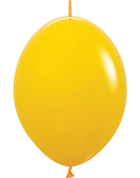 Sempertex Link-O-Loon Deluxe de 12 pulgadas, amarillo miel, 50 unidades