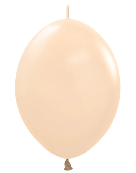 12in Sempertex Link-O-Loon Pastel Matte Malibu Peach 50ct - Joker Party Supply
