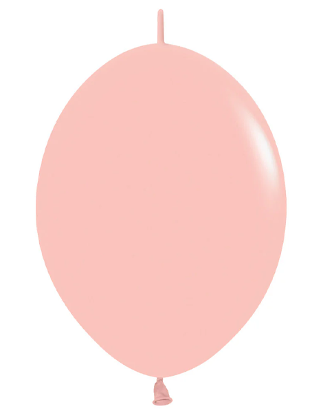 6in Sempertex Link-O-Loon Pastel Matte Melon 50ct - Joker Party Supply
