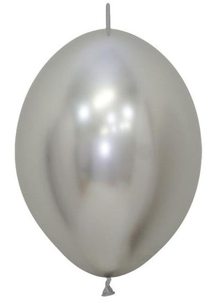 Sempertex Reflex Plata de 5 pulgadas, 100 ct
