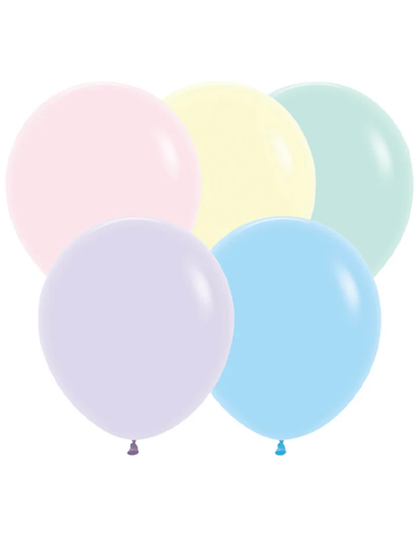 18in Sempertex Pastel Matte Assortment 25ct - Joker Party Supply