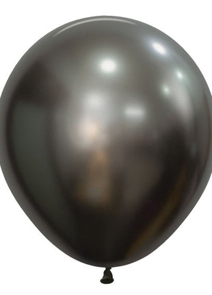 Sempertex Silk Midnight Gray de 18 pulgadas, 25 unidades