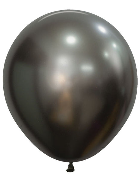 Sempertex Silk Midnight Gray de 18 pulgadas, 25 unidades