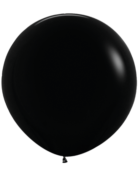 36in Sempertex Deluxe Black 2ct - Joker Party Supply