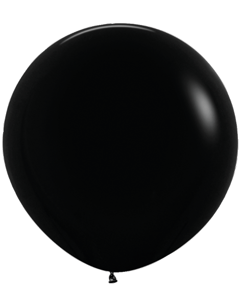 36in Sempertex Deluxe Black 2ct - Joker Party Supply