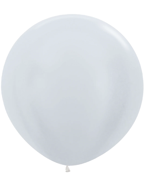 36in Sempertex Pearl White 2ct - Joker Party Supply