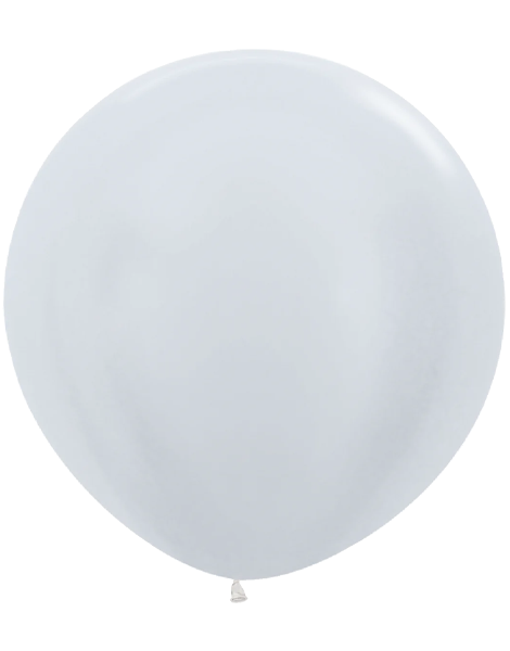 36in Sempertex Pearl White 2ct - Joker Party Supply