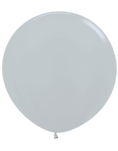 36in Sempertex Metallic Silver 2ct - Joker Party Supply