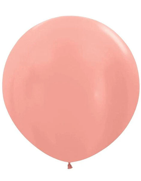 36in Sempertex Metallic Rose Gold 2ct - Joker Party Supply