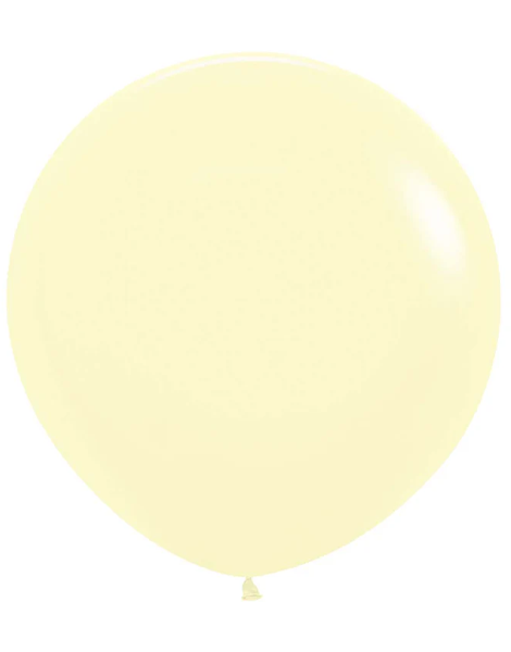 36in Sempertex Pastel Matte Yellow 2ct - Joker Party Supply