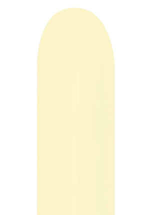 260 Sempertex Pastel Matte Yellow 50ct - Joker Party Supply