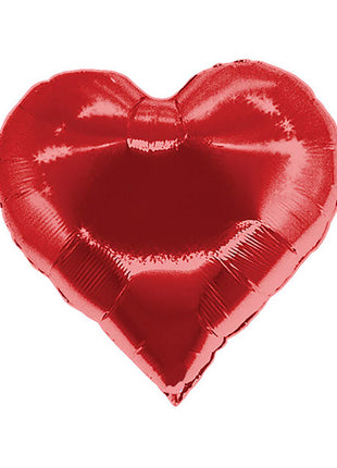 30in Betallic Casino Red Heart Balloon - Joker Party Supply