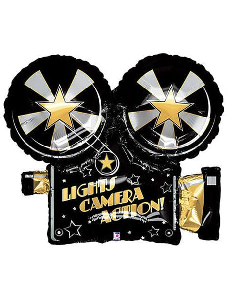 32in Betallic Lights Camera Action! Balloon - Joker Party Supply