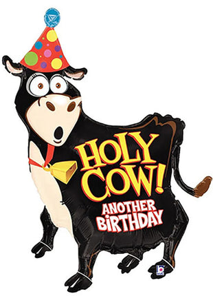 38in Betallic Holy Cow Birthday Balloon