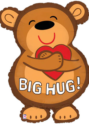 28in Betallic Big Hug Bear Balloon - Joker Party Supply