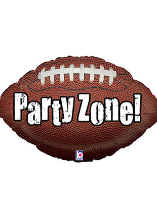 29in Betallic Party Zone Football Balloon - Joker Party Supply