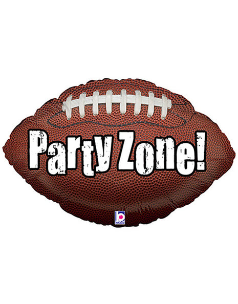 29in Betallic Party Zone Football Balloon - Joker Party Supply