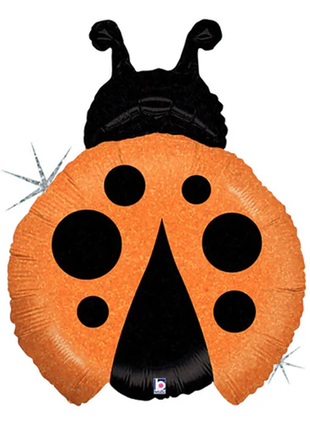 27in Betallic Holographic Orange Ladybug Balloon - Joker Party Supply
