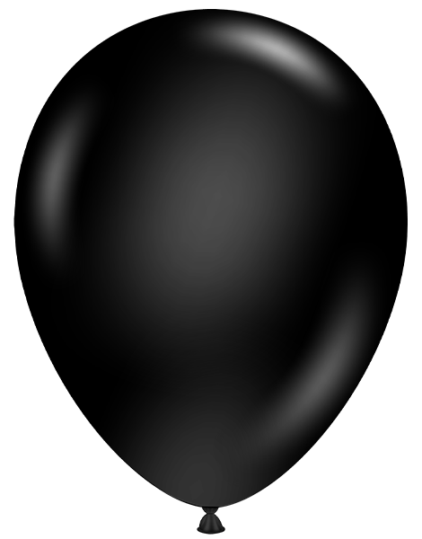 11in Tuftex Black  100 Ct - Joker Party Supply