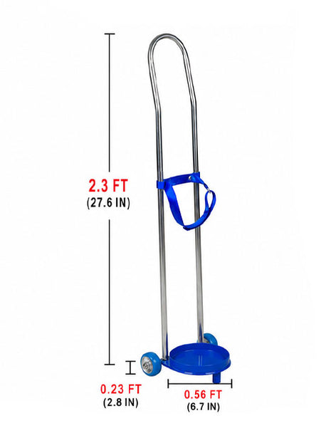 Borosino Helium Tank Cart