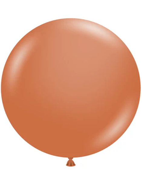 36in Tuftex Burnt Orange  2 Ct - Joker Party Supply