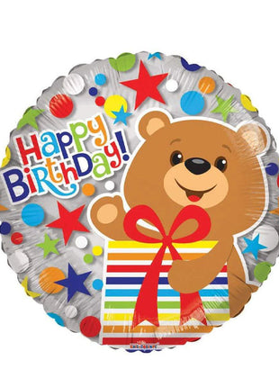 Globo transparente ConverUSA de 18 pulgadas con oso y regalo
