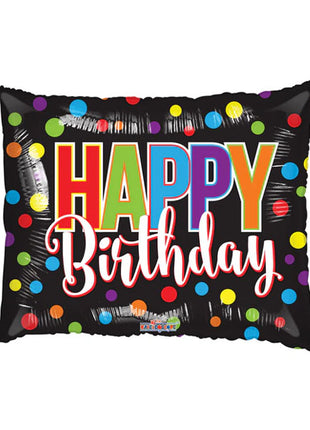 36in Conver USA Happy Birthday Color Spots Gellibean Balloon - Joker Party Supply