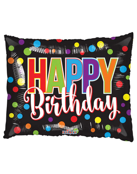 36in Conver USA Happy Birthday Color Spots Gellibean Balloon - Joker Party Supply