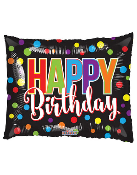 36in Conver USA Happy Birthday Color Spots Gellibean Balloon - Joker Party Supply