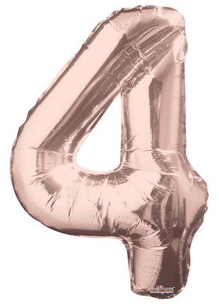 34in Conver USA Rose G Number 4 Balloon - Joker Party Supply