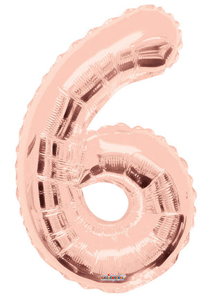 34in Conver USA Rose G Number 6 Balloon - Joker Party Supply