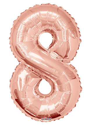 34in Conver USA Rose G Number 8 Balloon - Joker Party Supply